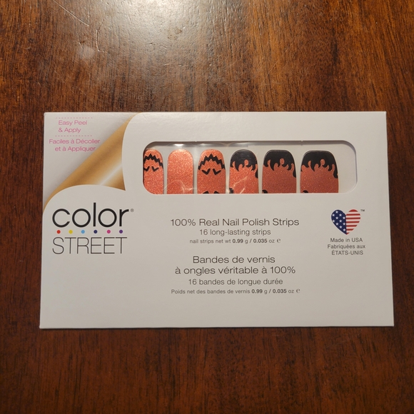Color Street Orange Glitter Nail Polish Strips- Hey Pumpkin - Picture 1 of 3